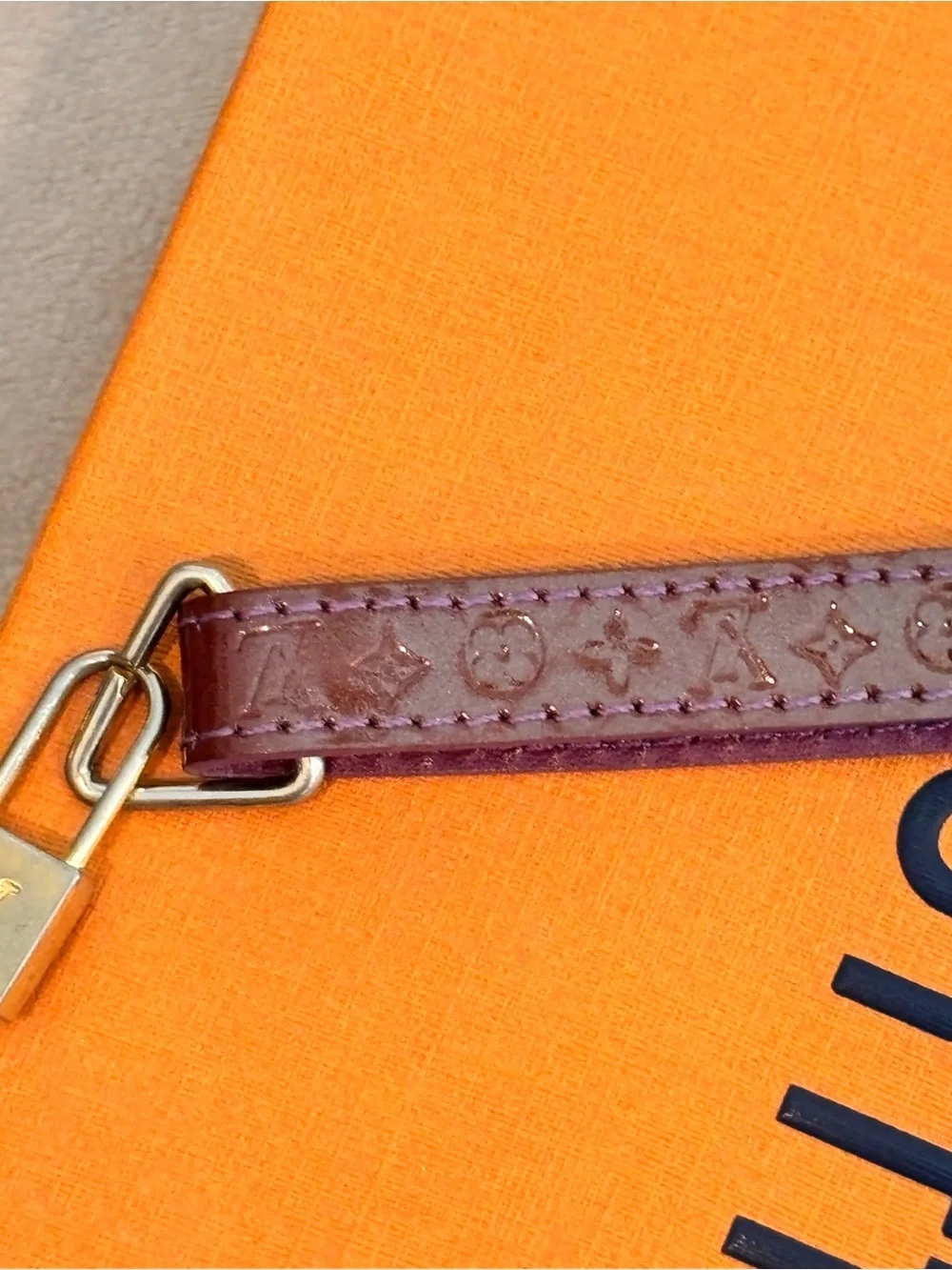 Louis Vuitton Vintage Monogram Vernis Dragonne Telephones Phone Strap/ Bag Charm